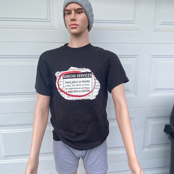 Vintage Sancho Services Funny T-shirt, Men Large - Picture 3 of 6